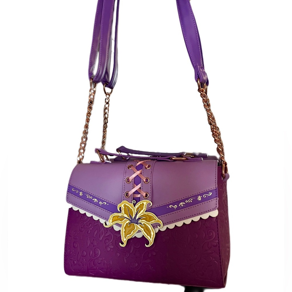 RARE DISNEY TANGLED Loungefly Rapunzel Crossbody Bag (RETIRED BAG!)
